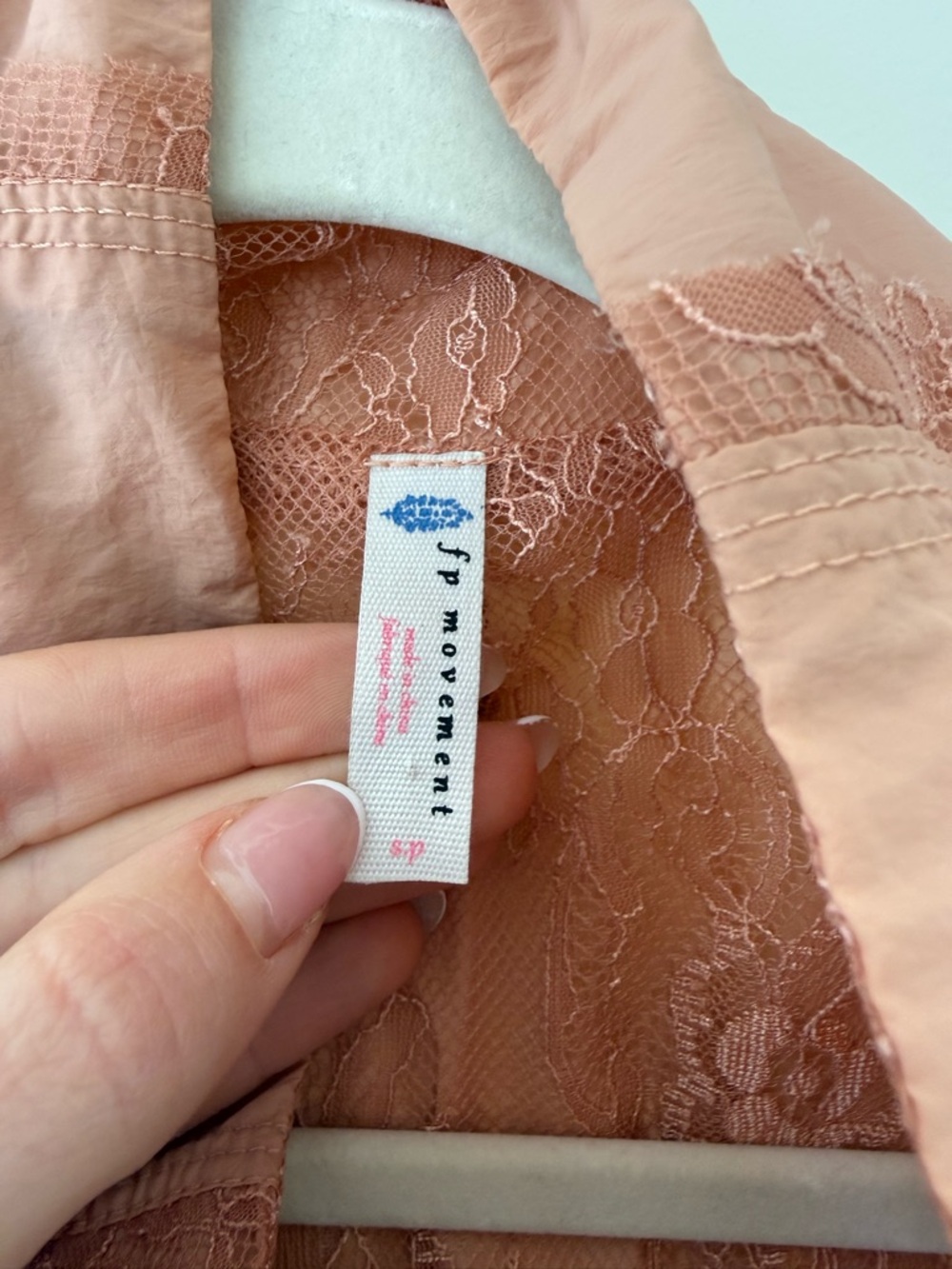 FP Movement by Free People Peach Lace-Back Jacket - Picture 5 of 6